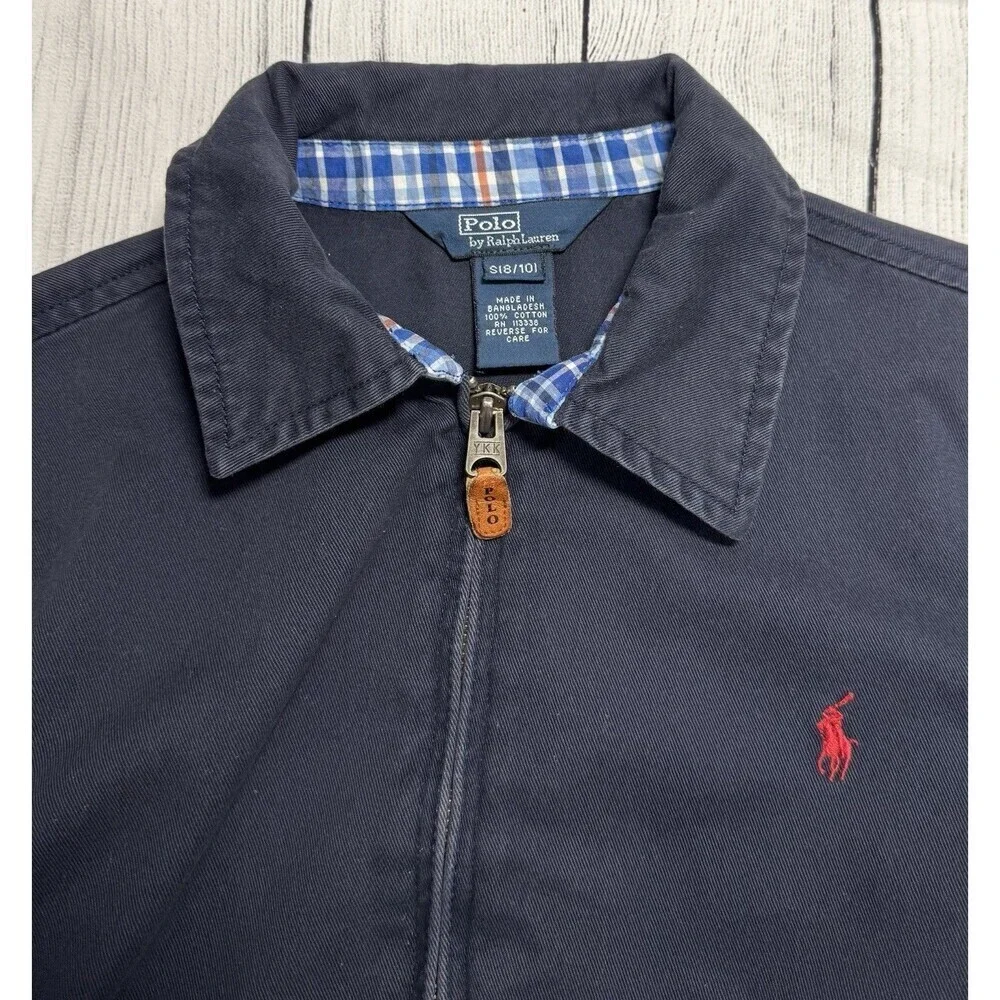 Boy’s/Kid’s Vintage Polo Ralph Lauren Full Zip Basic Jacket Size 8/10